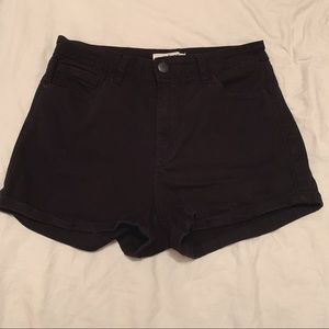 Black High Waisted Shorts